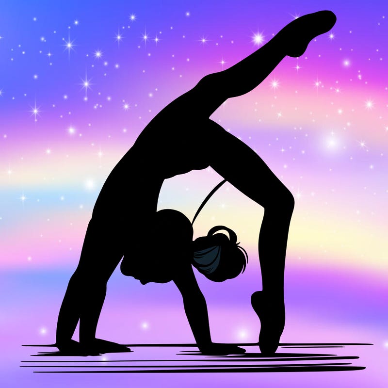 girl doing gymnastics