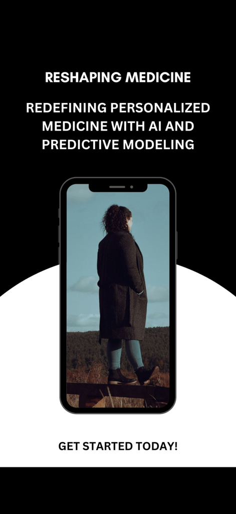 Z-Score™ - Z-Score App-Oberfläche, die personalisierte Medizin mit KI und prädiktiver Modellierung zeigt