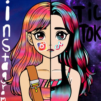 realistic girl split