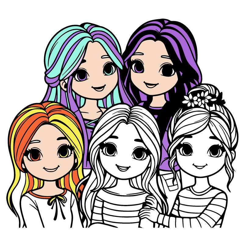 group of girl friends