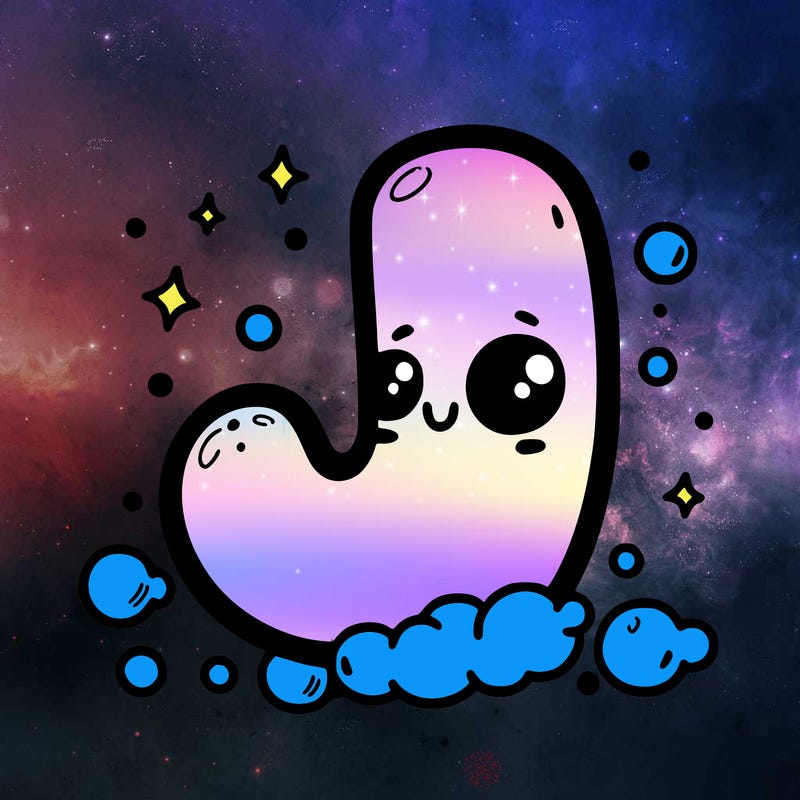 cute bubble letter if the letter j