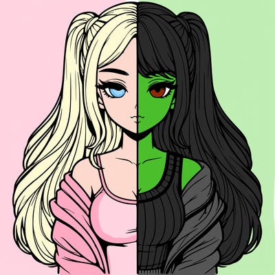 realistic girl split