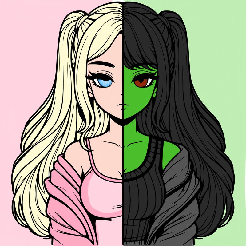 realistic girl split