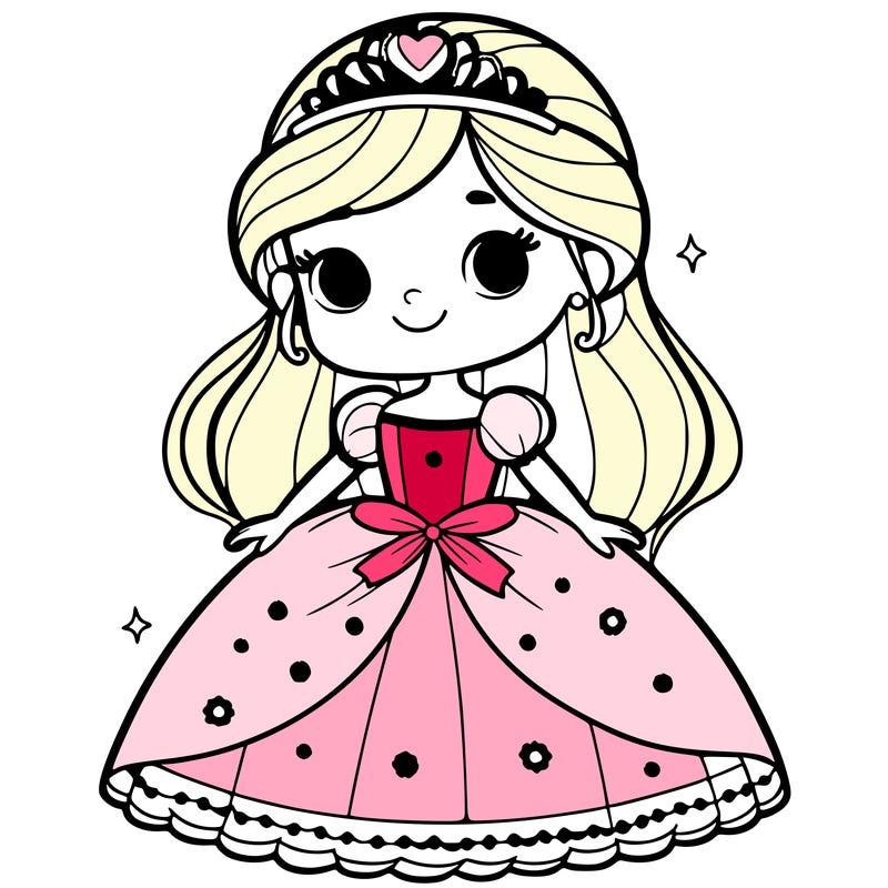 girl with princess dress