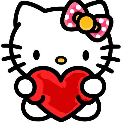 hello kitty with heart