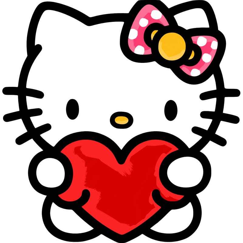 hello kitty with heart