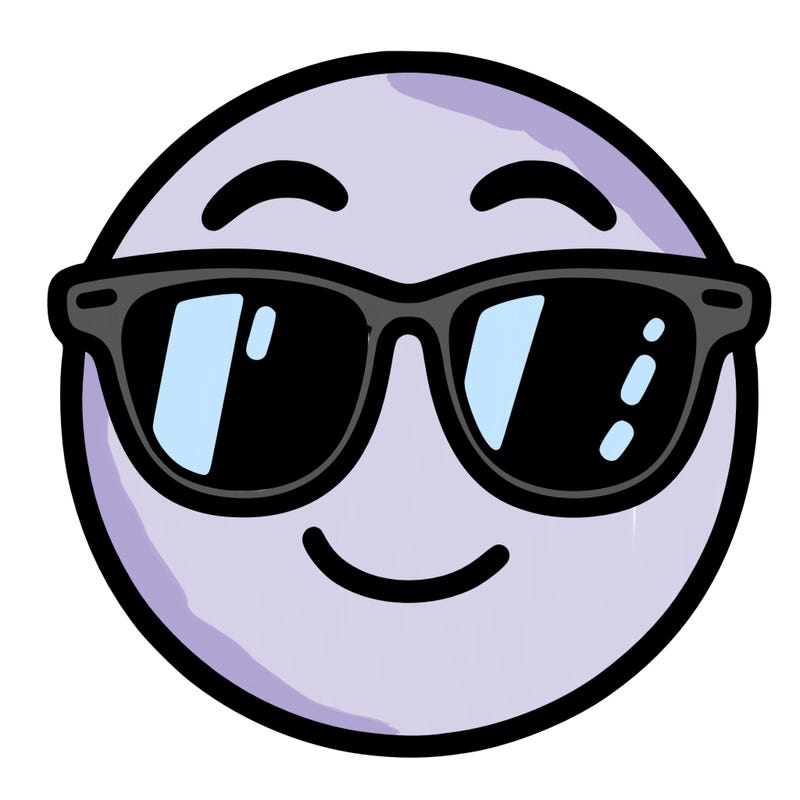 emoji with sunglasses