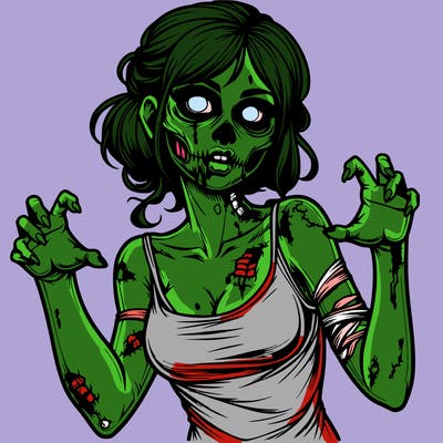 realistic zombie girl