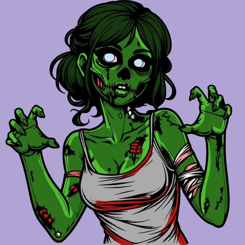 realistic zombie girl
