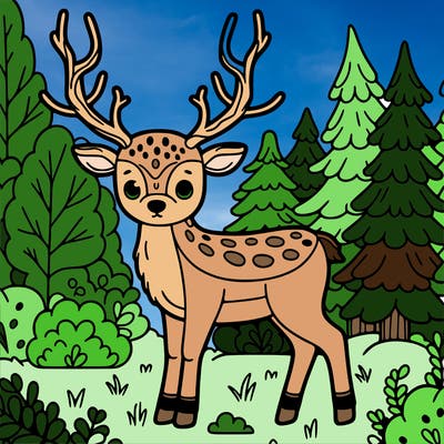 raindeer in the woods