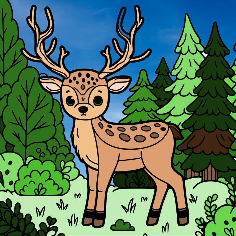 raindeer in the woods