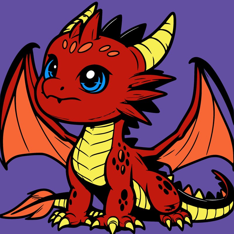 fierce baby night dragon