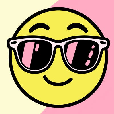 emoji with sunglasses