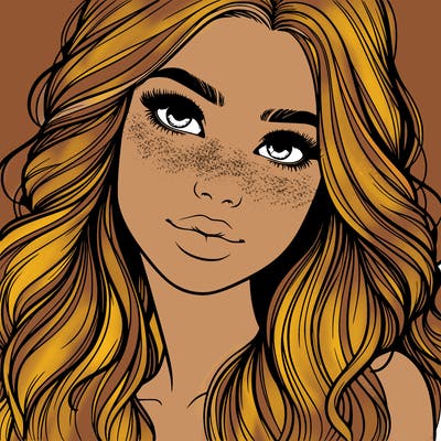 beautiful realistic girl