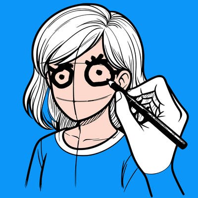 drawing a realistic person