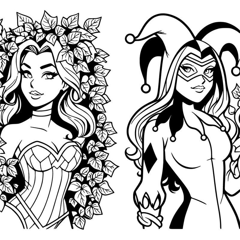 poison ivy and harley quinn