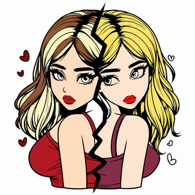 realistic girl split