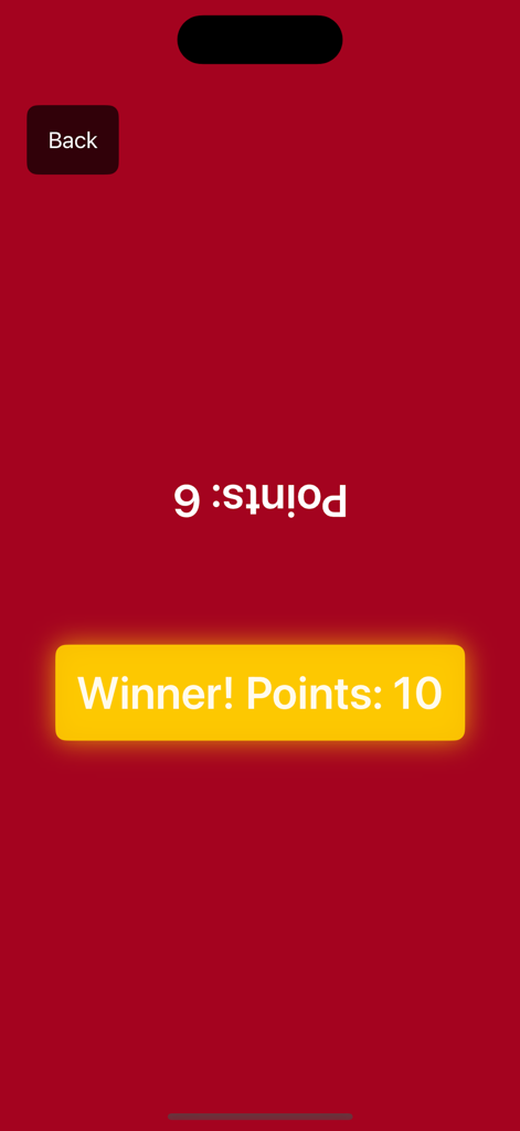 Movie Quiz Trio - Pantalla de resultados del juego en modo dual de Movie Quiz Trio mostrando al ganador