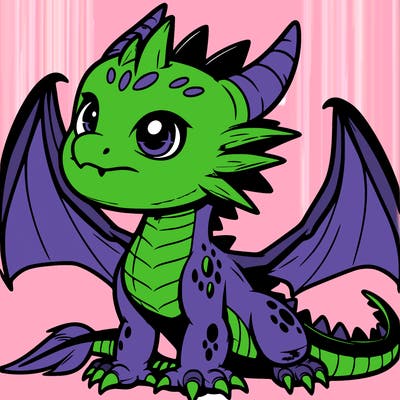 fierce baby night dragon