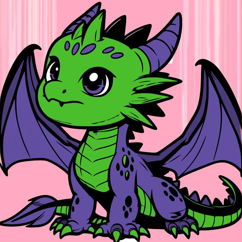 fierce baby night dragon