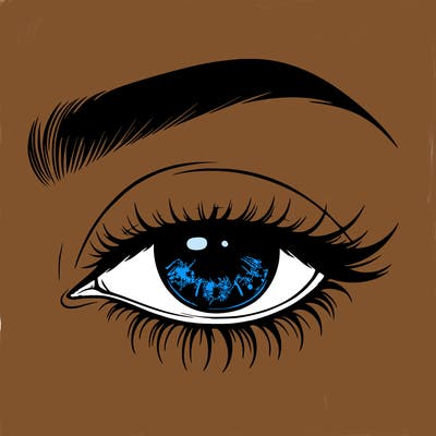 eye closed realistic