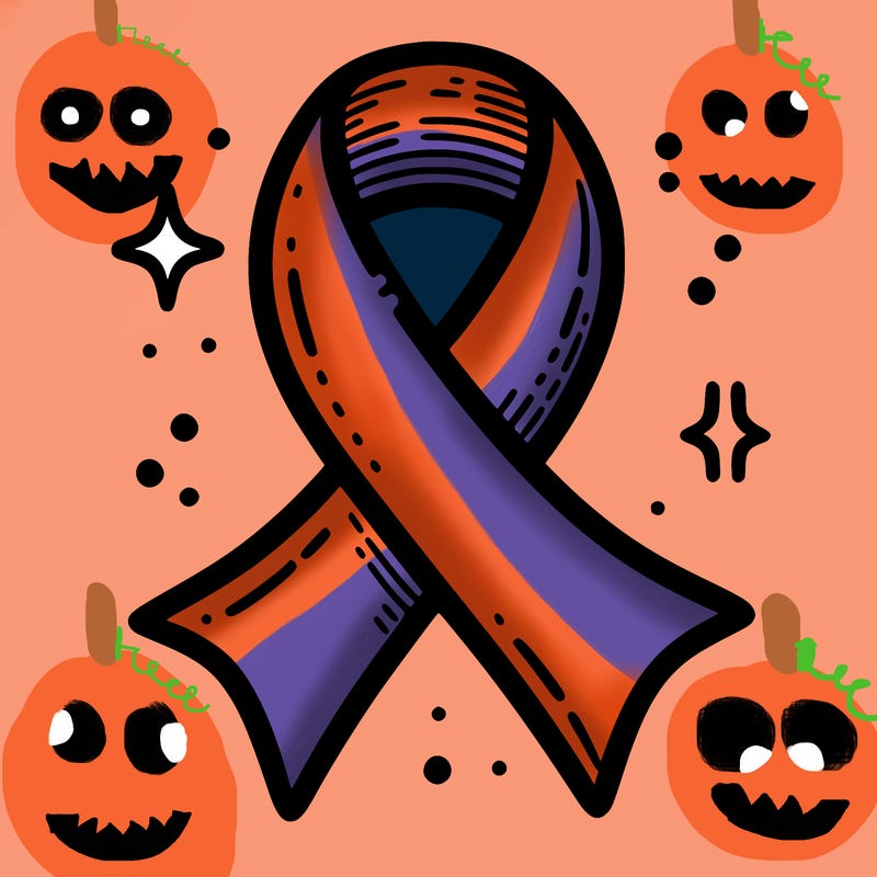 ribbon symbol of national breast cancer awareness month