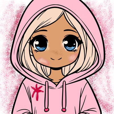 girl wearing a hoddie