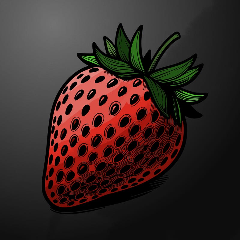 realstic strawberry