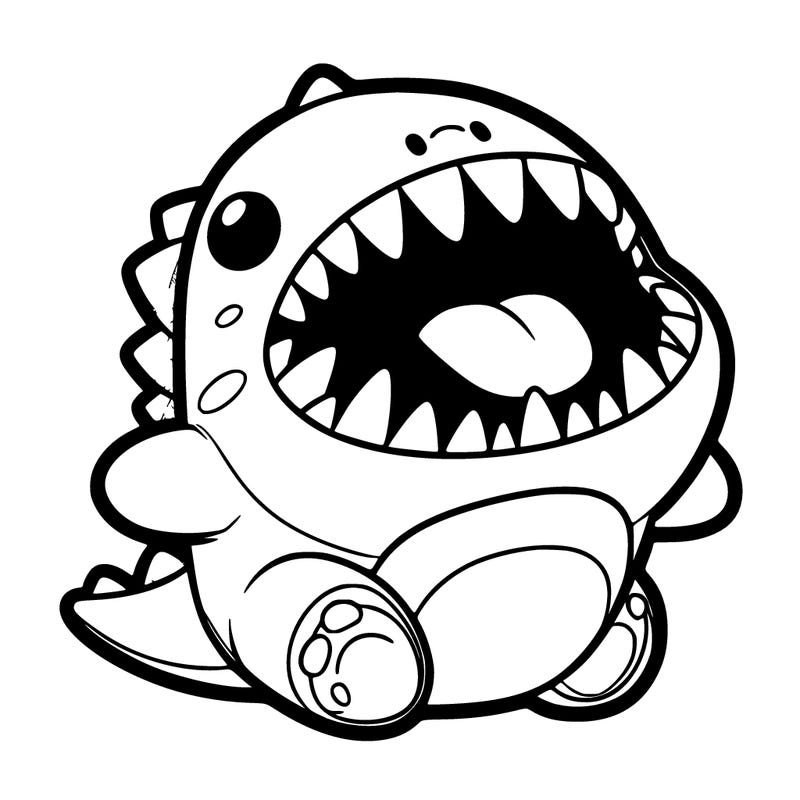 labubu is a plush toy with big sharp teeth