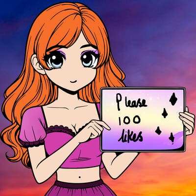 realistic pretty girl holding blank sign