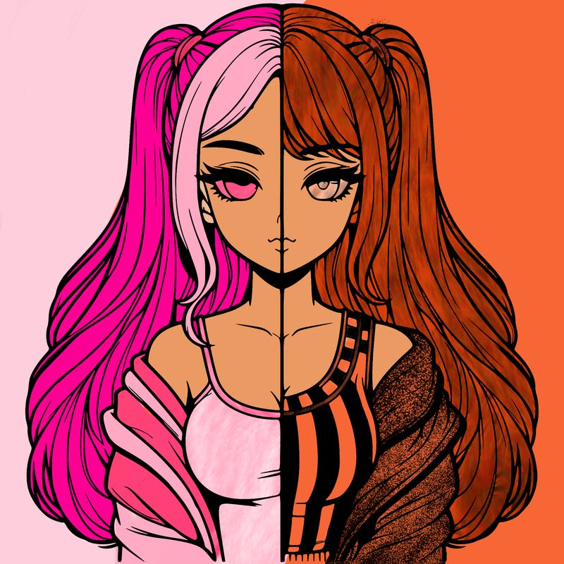 realistic girl split