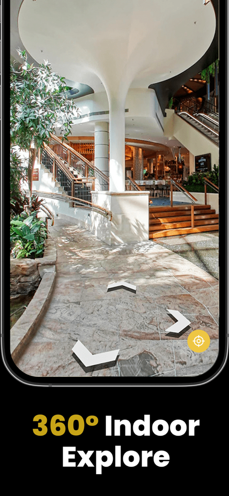 MAPAS: Live Street View - GPS - 360 degree indoor navigation and street view exploration of a building interior