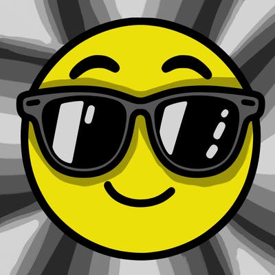 emoji with sunglasses