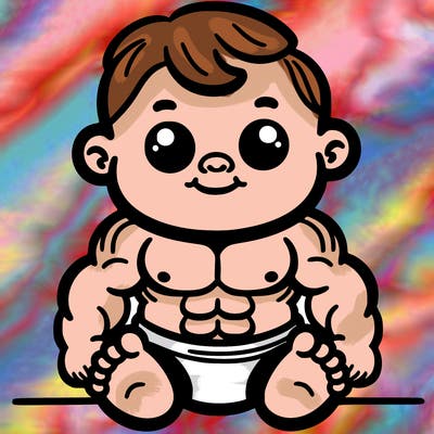 strong buff baby