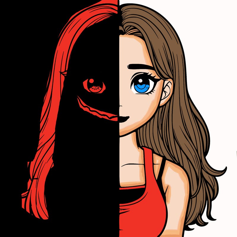 realistic girl split