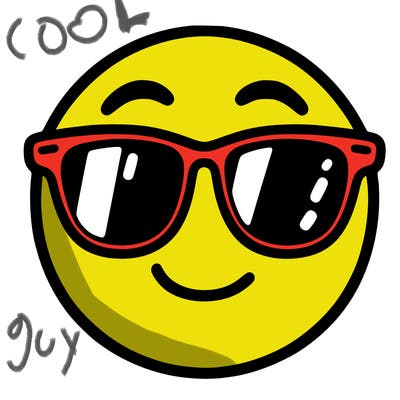 emoji with sunglasses