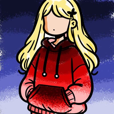 girl in sweatshirt
