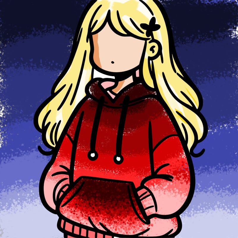 girl in sweatshirt