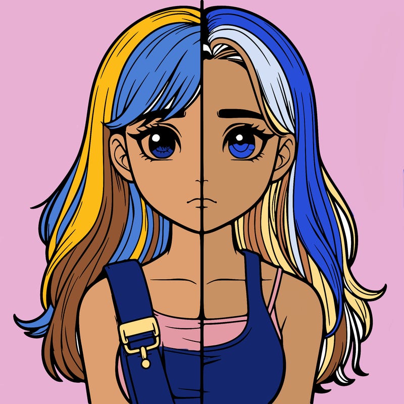 realistic girl split