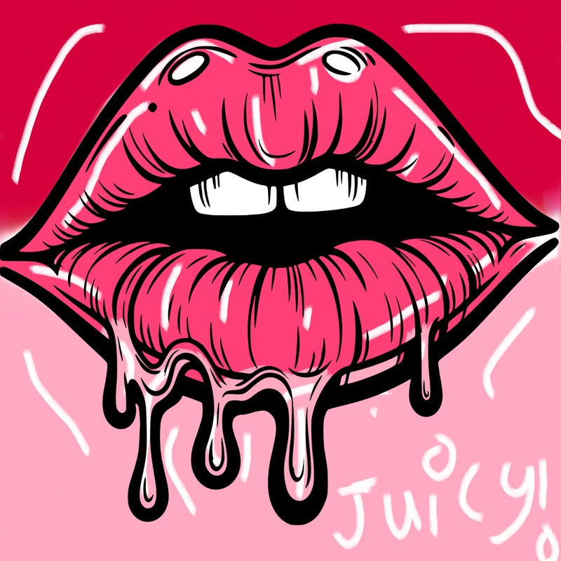 lips that look realistic and drip