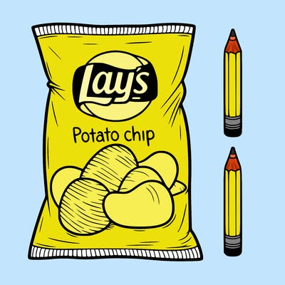 potato chip bag