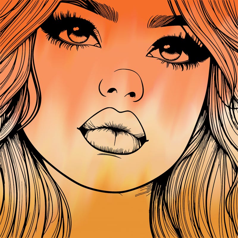 really realistic girl with lips