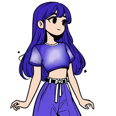 girl in a cute crop top