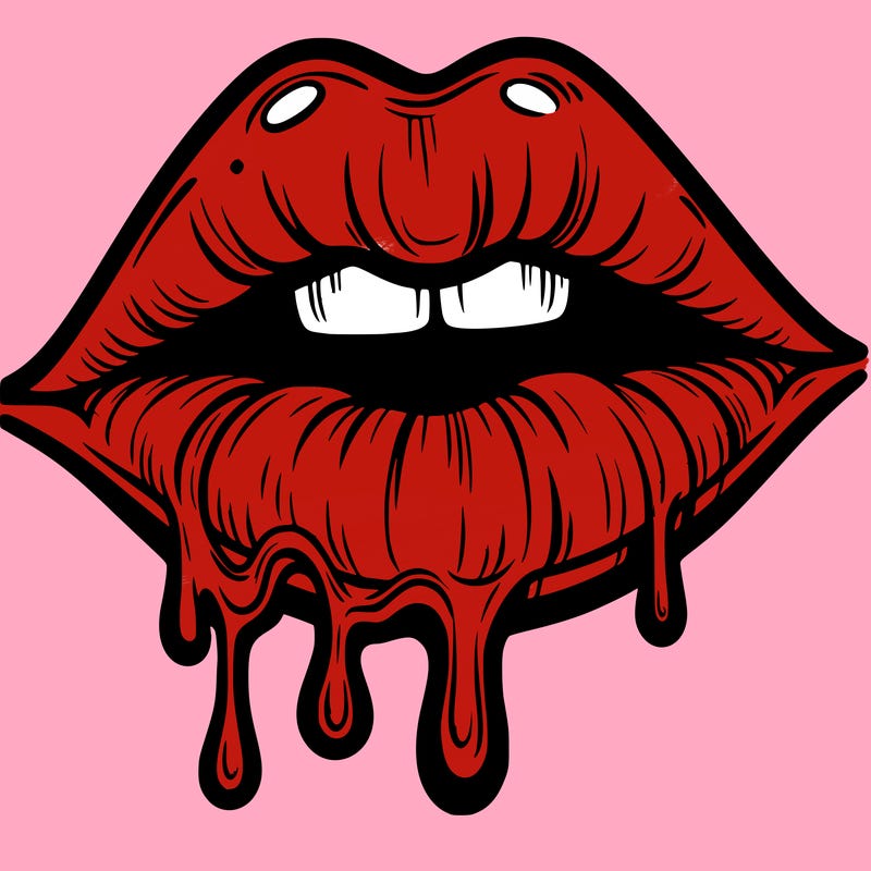 lips that look realistic and drip