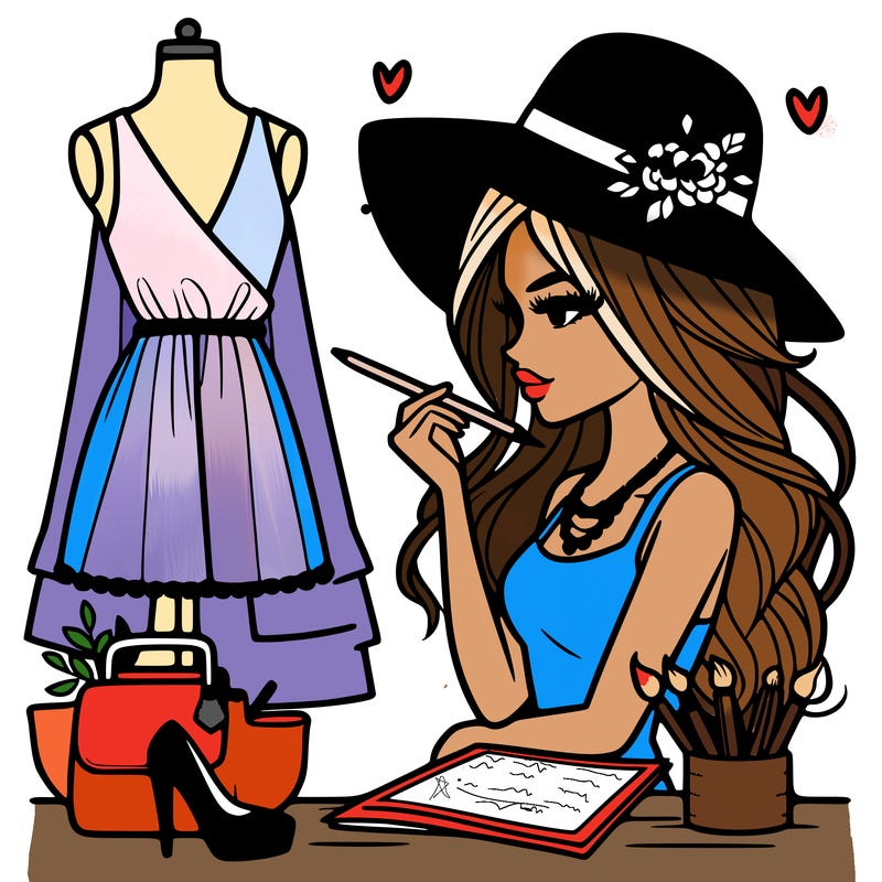 a stylish fashion designer