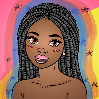 african woman with fulani braids