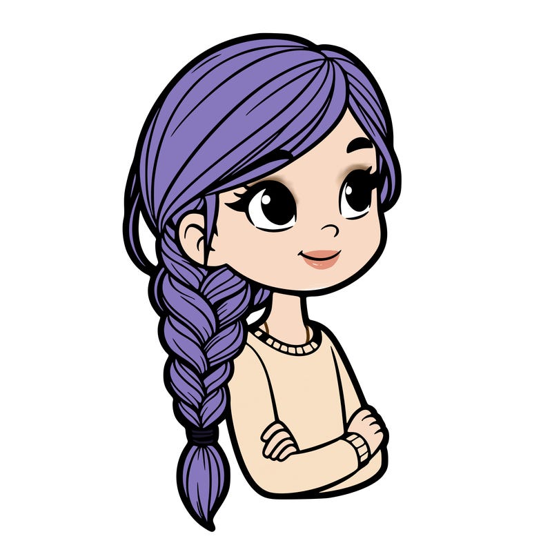 girl with braid