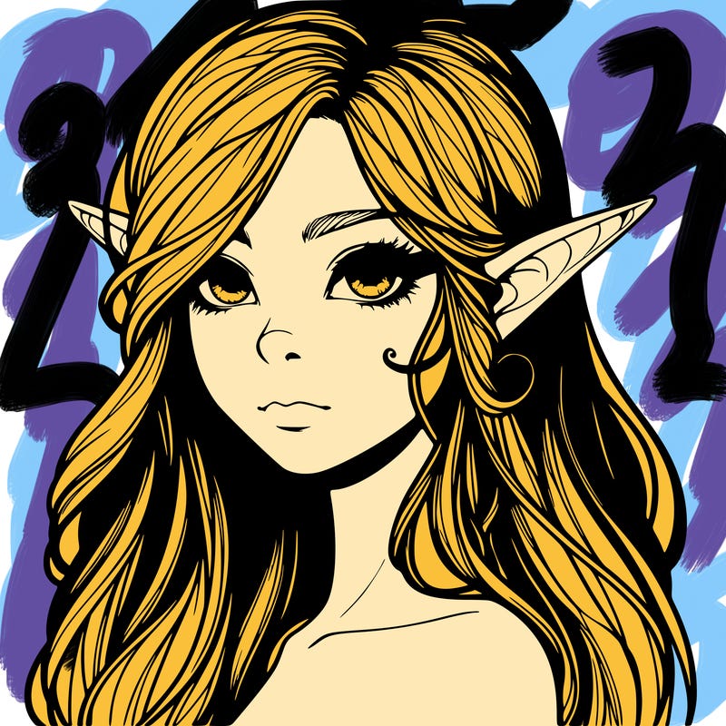 elf girl realistic dark fantasy