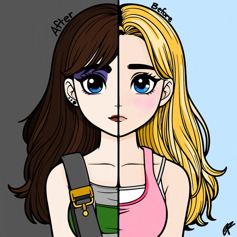 realistic girl split