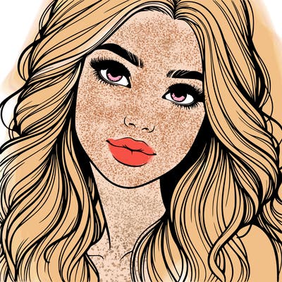 beautiful realistic girl